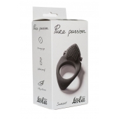 Черное эрекционное виброкольцо Pure Passion Sunset - Lola Games - в Красногорске купить с доставкой