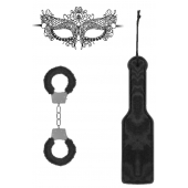 Черный игровой набор Introductory Bondage Kit №4 - Shots Media BV - купить с доставкой в Красногорске