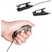 Черные электрические зажимы для сосков Shock Therapy Nipple Clamps - Pipedream - купить с доставкой в Красногорске