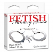 Металлические наручники Beginner s Metal Cuffs - Pipedream - купить с доставкой в Красногорске