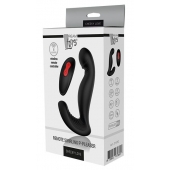 Черный вибромассажер простаты SWIRLING P-PLEASER - Dream Toys - в Красногорске купить с доставкой