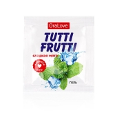 Пробник гель-смазки Tutti-frutti со вкусом мяты - 4 гр. - Биоритм - купить с доставкой в Красногорске