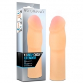 Телесная насадка-удлинитель на пенис PERFORMANCE 1.5INCH COCK XTENDER - 16 см. - Blush Novelties - в Красногорске купить с доставкой