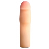 Телесная насадка-удлинитель на пенис PERFORMANCE 1.5INCH COCK XTENDER - 16 см. - Blush Novelties - в Красногорске купить с доставкой