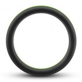 Черно-зеленое эрекционное кольцо Silicone Go Pro Cock Ring - Blush Novelties - в Красногорске купить с доставкой
