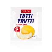 Пробник гель-смазки Tutti-frutti со вкусом сочной дыни - 4 гр. - Биоритм - купить с доставкой в Красногорске