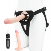 Регулируемые трусики с 2 насадками - 16 и 15 см. - Lux Fetish - купить с доставкой в Красногорске