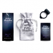 Темно-серое эрекционное кольцо Vibrating Love Ring с вибрацией - Fifty Shades of Grey - в Красногорске купить с доставкой