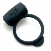 Темно-серое эрекционное кольцо Vibrating Love Ring с вибрацией - Fifty Shades of Grey - в Красногорске купить с доставкой