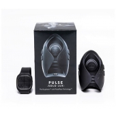 Темно-серый инновационный мужской осциллятор PULSE SOLO LUX с пультом ДУ - Hot Octopuss - в Красногорске купить с доставкой