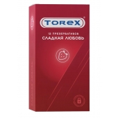 Презервативы Torex  Сладкая любовь  с ароматом клубники - 12 шт. - Torex - купить с доставкой в Красногорске