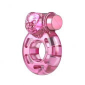 Розовое эрекционное виброкольцо Pink Bear - Baile - в Красногорске купить с доставкой
