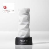 Белый 3D мастурбатор POLYGON - Tenga - в Красногорске купить с доставкой