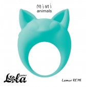 Зеленое эрекционное кольцо Lemur Remi - Lola Games - в Красногорске купить с доставкой