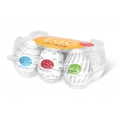 Набор из 6 мастурбаторов Tenga EGG Easy Beat с различным рельефом - Tenga - в Красногорске купить с доставкой