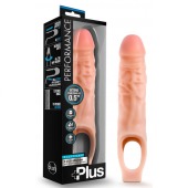 Телесный реалистичный фаллоудлинитель 9 Inch Silicone Cock Sheath Penis Extender - 22,86 см. - Blush Novelties - в Красногорске купить с доставкой
