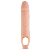 Телесный реалистичный фаллоудлинитель 10 Inch Silicone Cock Sheath Penis Extender - 25,4 см. - Blush Novelties - в Красногорске купить с доставкой