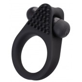 Черное эрекционное виброкольцо Brid с шипиками - A-toys - в Красногорске купить с доставкой