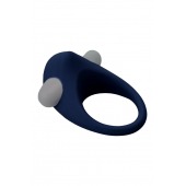 Гладкое синее эрекционное виброкольцо STIMU RING - Dream Toys - в Красногорске купить с доставкой