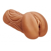Кофейный мастурбатор-вагина Dumpling - Lola Games - в Красногорске купить с доставкой