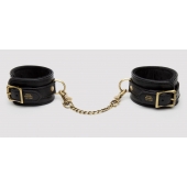 Черные оковы на ноги Bound to You Faux Leather Ankle Cuffs - Fifty Shades of Grey - купить с доставкой в Красногорске