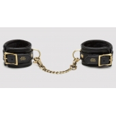 Черные наручники Bound to You Faux Leather Wrist Cuffs - Fifty Shades of Grey - купить с доставкой в Красногорске