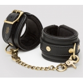 Черные наручники Bound to You Faux Leather Wrist Cuffs - Fifty Shades of Grey - купить с доставкой в Красногорске