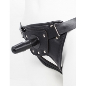 Черный пояс для насадок CLASS STRAP Restyling - LOVETOY (А-Полимер) - купить с доставкой в Красногорске