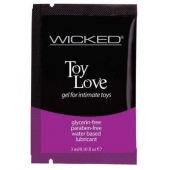 Лубрикант на водной основе для использования с игрушками WICKED Toy Love - 3 мл. - Wicked - купить с доставкой в Красногорске