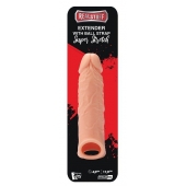 Телесная насадка EXTENDER WITH BALL STRAP 6.5 - 17 см. - Dream Toys - в Красногорске купить с доставкой