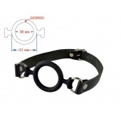 Черный кляп-рамка на регулируемых ремешках - Sitabella - купить с доставкой в Красногорске