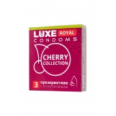 Презервативы с ароматом вишни LUXE Royal Cherry Collection - 3 шт. - Luxe - купить с доставкой в Красногорске