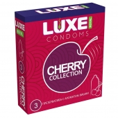 Презервативы с ароматом вишни LUXE Royal Cherry Collection - 3 шт. - Luxe - купить с доставкой в Красногорске