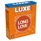 Презервативы с продлевающим эффектом LUXE Royal Long Love - 3 шт. - Luxe - купить с доставкой в Красногорске