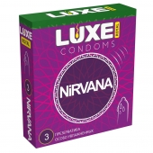 Презервативы с увеличенным количеством смазки LUXE Royal Nirvana - 3 шт. - Luxe - купить с доставкой в Красногорске