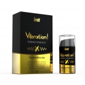 Жидкий интимный гель с эффектом вибрации Vibration! Vodka Energy - 15 мл. - INTT - купить с доставкой в Красногорске