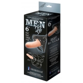 Телесный пустотелый харнесс MEN Style - 17,5 см. - LOVETOY (А-Полимер) - купить с доставкой в Красногорске