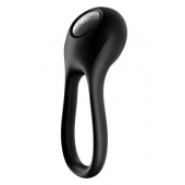 Черное эрекционное виброкольцо Majestic Duo - Satisfyer - в Красногорске купить с доставкой