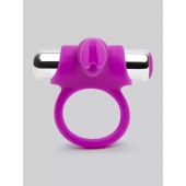 Лиловое виброкольцо с пультом ДУ Remote Control Cock Ring - Happy Rabbit - в Красногорске купить с доставкой