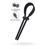 Черное эрекционное лассо на пенис Keb - A-toys - в Красногорске купить с доставкой
