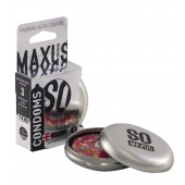 Экстремально тонкие презервативы в железном кейсе MAXUS Extreme Thin - 3 шт. - Maxus - купить с доставкой в Красногорске