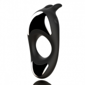 Черное эрекционное кольцо с двумя моторами Zeus Dual Vibe Cock Ring - FeelzToys - в Красногорске купить с доставкой