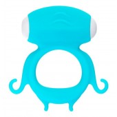 Голубое виброкольцо на пенис Sair - A-toys - в Красногорске купить с доставкой