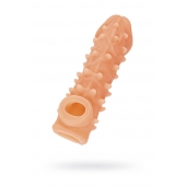 Телесная закрытая насадка с пупырышками Cock Sleeve Size M - 15,6 см. - KOKOS - в Красногорске купить с доставкой