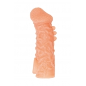 Телесная закрытая насадка с шершавой головкой Cock Sleeve Size L - 17,6 см. - KOKOS - в Красногорске купить с доставкой