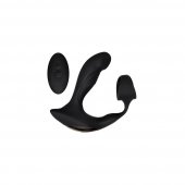 Черный вибромассажер простаты с эрекционным кольцом Strapped   Tapped - Zero Tolerance - в Красногорске купить с доставкой