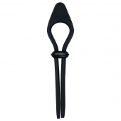 Черное эрекционное лассо с вибропулей Black Tie Affair - Zero Tolerance - в Красногорске купить с доставкой