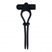 Черное эрекционное лассо с вибропулей Black Tie Affair - Zero Tolerance - в Красногорске купить с доставкой