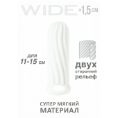 Белый фаллоудлинитель Homme Wide - 13 см. - Lola Games - в Красногорске купить с доставкой