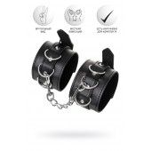 Черные оковы Anonymo из искусственной кожи - ToyFa - купить с доставкой в Красногорске